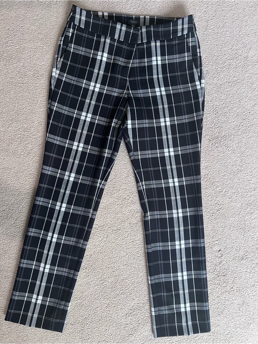 Ann Taylor Factory Plaid Slim Ankle Dress Pants – Size 10